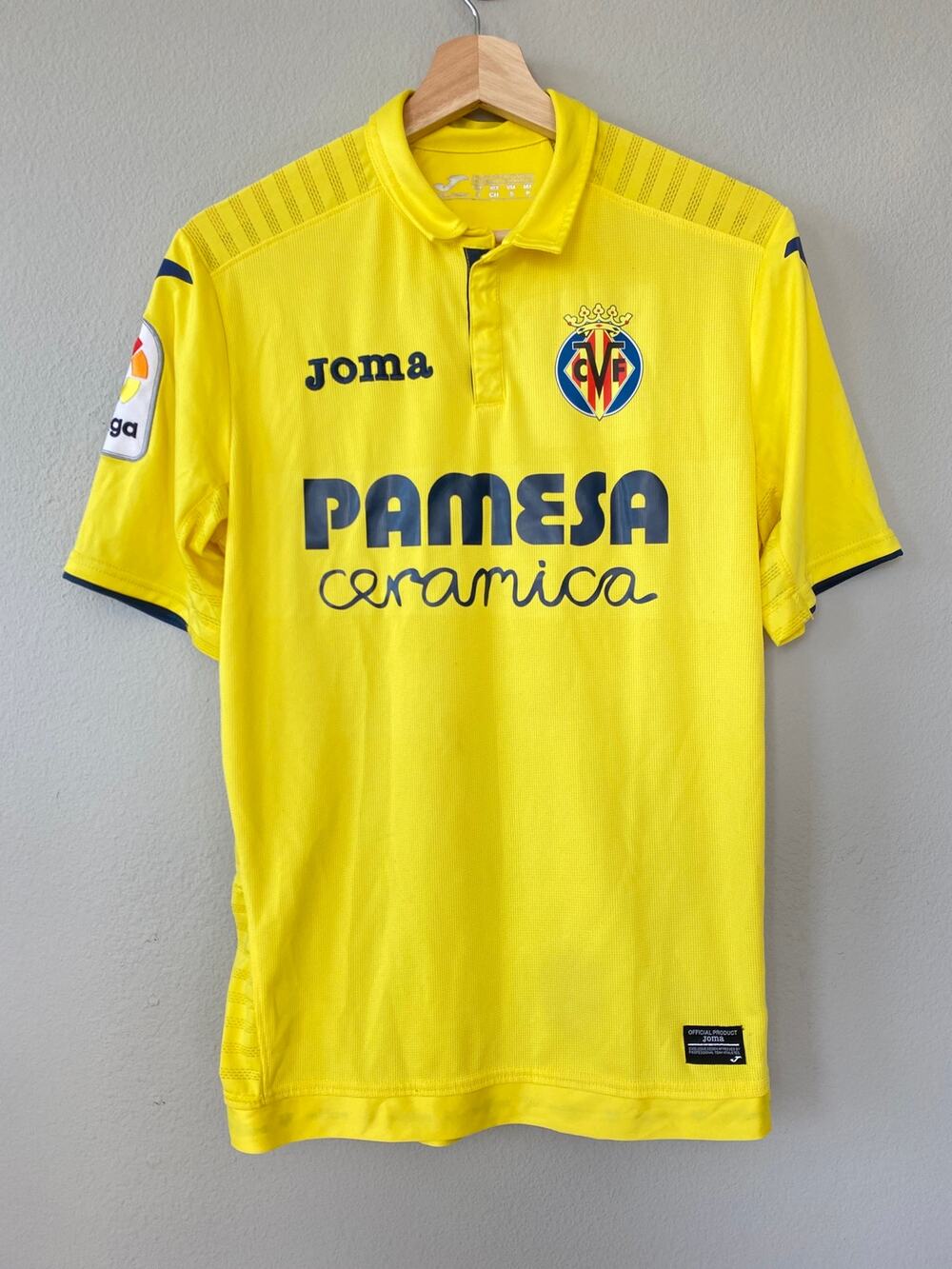 2016-17 Villarreal CF Joma Home Soccer Jersey La Liga Men S Yellow La Liga Spain